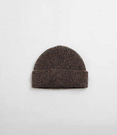 Uskees 4003 Speckled Donegal Wool Beanie - Terra Grey