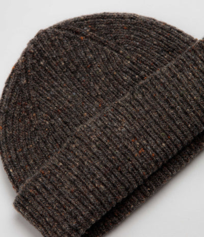 Uskees 4003 Speckled Donegal Wool Beanie - Terra Grey