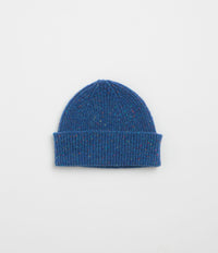 Uskees 4003 Speckled Donegal Wool Beanie in Ultra Blue