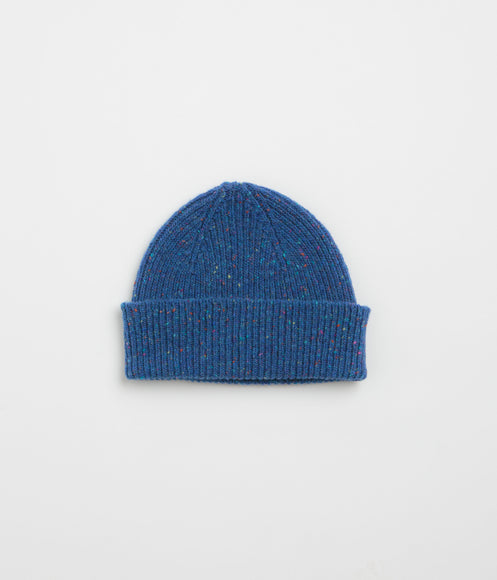 Uskees 4003 Speckled Donegal Wool Beanie - Ultra Blue