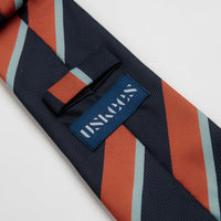 Uskees 4014 Repp Tie - Midnight Blue thumbnail