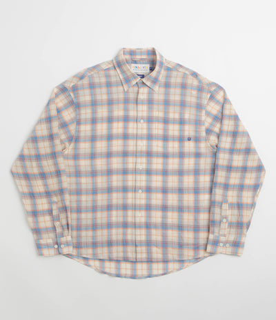 Uskees 6011 Timber Leah Seersucker Shirt - Blue Pebble Plaid