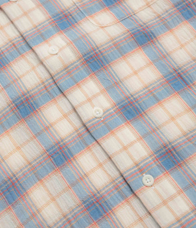 Uskees 6011 Timber Leah Seersucker Shirt - Blue Pebble Plaid