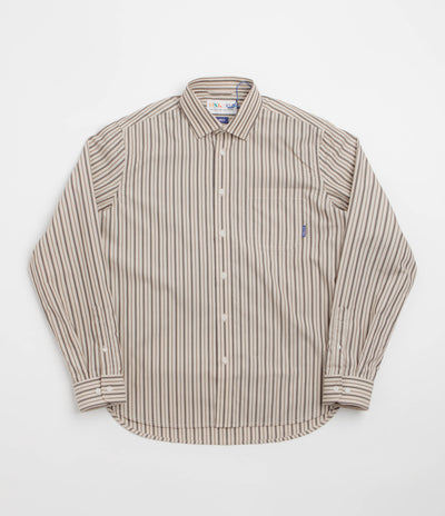 Uskees 6013 Oxford Shirt - Cream / Glade Terrace Pinstripe