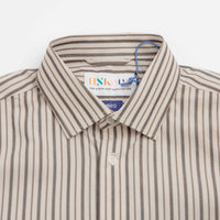 Uskees 6013 Oxford Shirt - Cream / Glade Terrace Pinstripe thumbnail