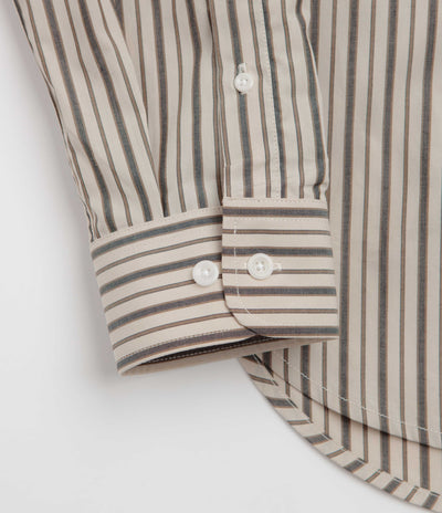 Uskees 6013 Oxford Shirt - Cream / Glade Terrace Pinstripe