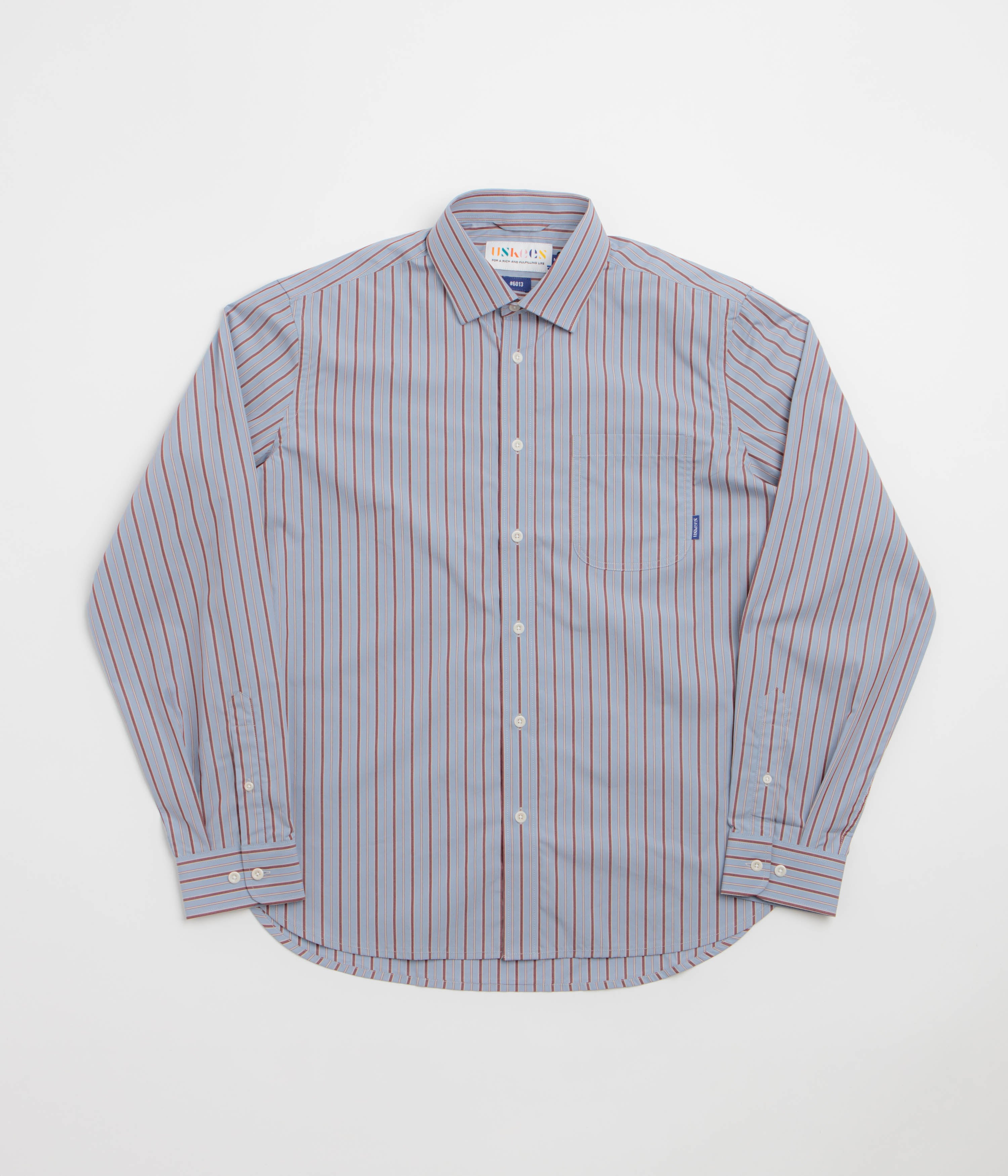 Sky / Claret Terrace Pinstripe