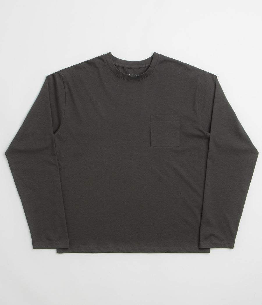 Uskees 7010 Long Sleeve T-Shirt in Faded Black