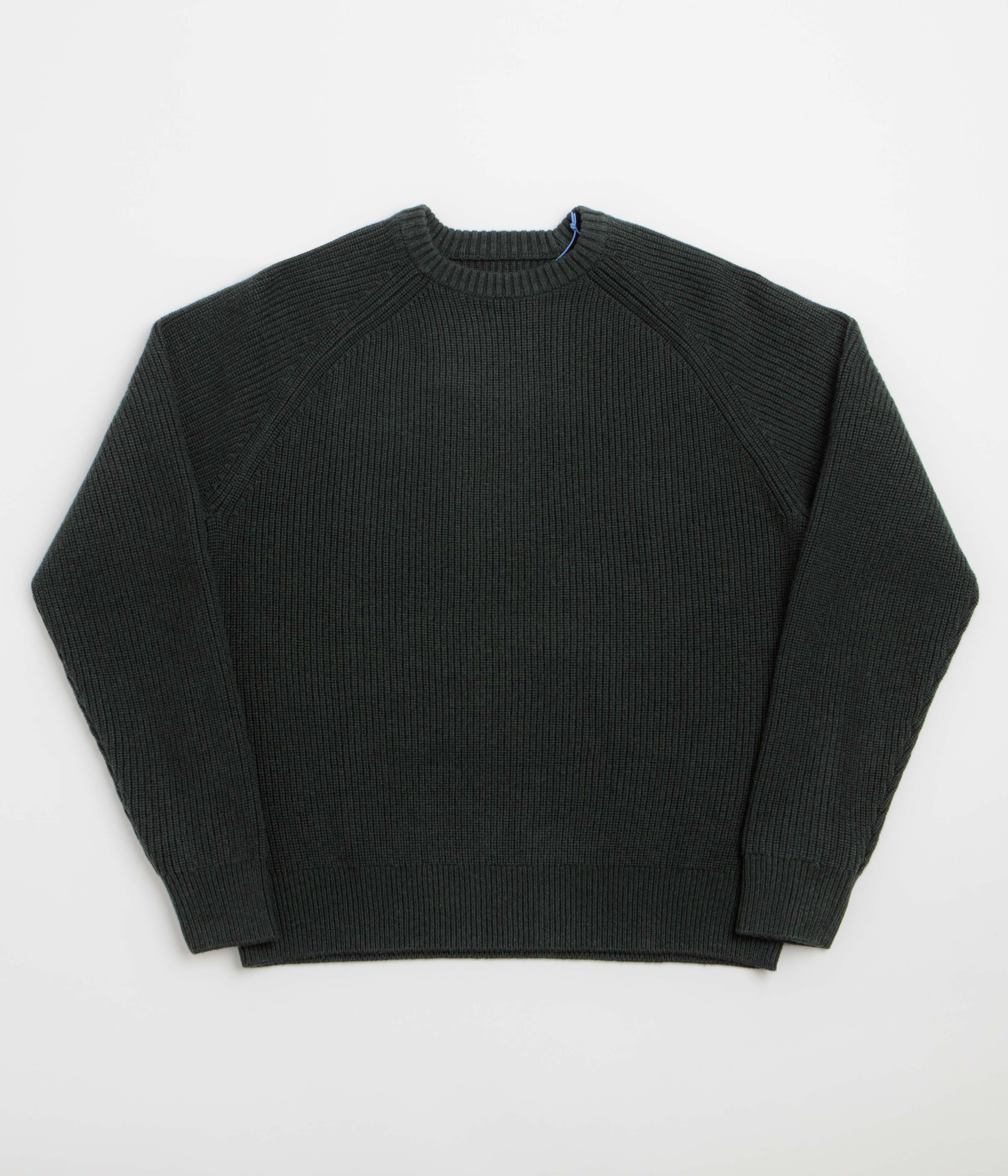 Uskees 7013 Knit Crewneck Sweatshirt - Epsom Downs Green