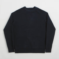 Uskees 7013 Knit Crewneck Sweatshirt in Midnight Blue thumbnail