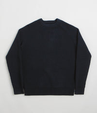 Uskees 7013 Knit Crewneck Sweatshirt in Midnight Blue