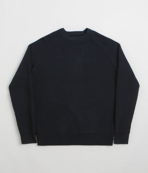 Uskees 7013 Knit Crewneck Sweatshirt - Midnight Blue