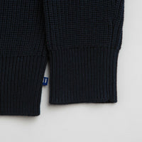 Uskees 7013 Knit Crewneck Sweatshirt in Midnight Blue thumbnail