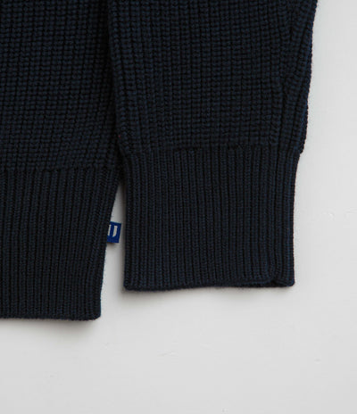 Uskees 7013 Knit Crewneck Sweatshirt in Midnight Blue