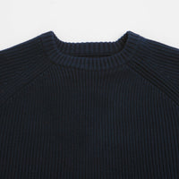 Uskees 7013 Knit Crewneck Sweatshirt in Midnight Blue thumbnail