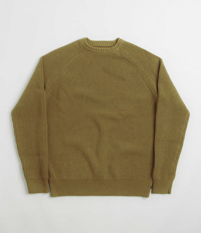 Uskees 7013 Knit Crewneck Sweatshirt in Woodland Green