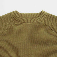 Uskees 7013 Knit Crewneck Sweatshirt in Woodland Green thumbnail