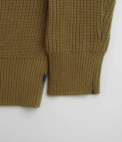 Uskees 7013 Knit Crewneck Sweatshirt in Woodland Green