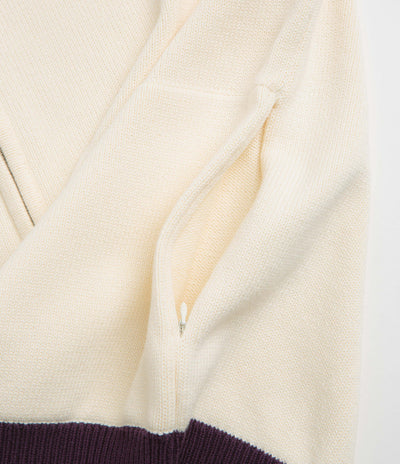Uskees 7015 Racquet Club Track Jacket in Cream