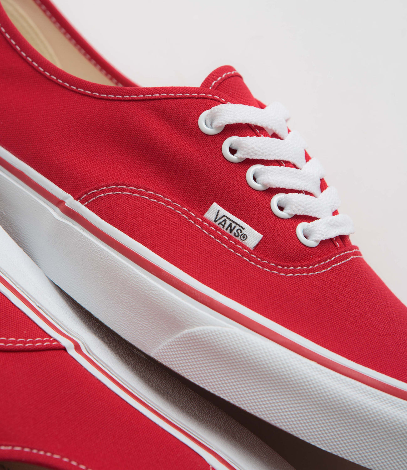 Authentic Red Vans Authentic Shoes - Red | flatspot