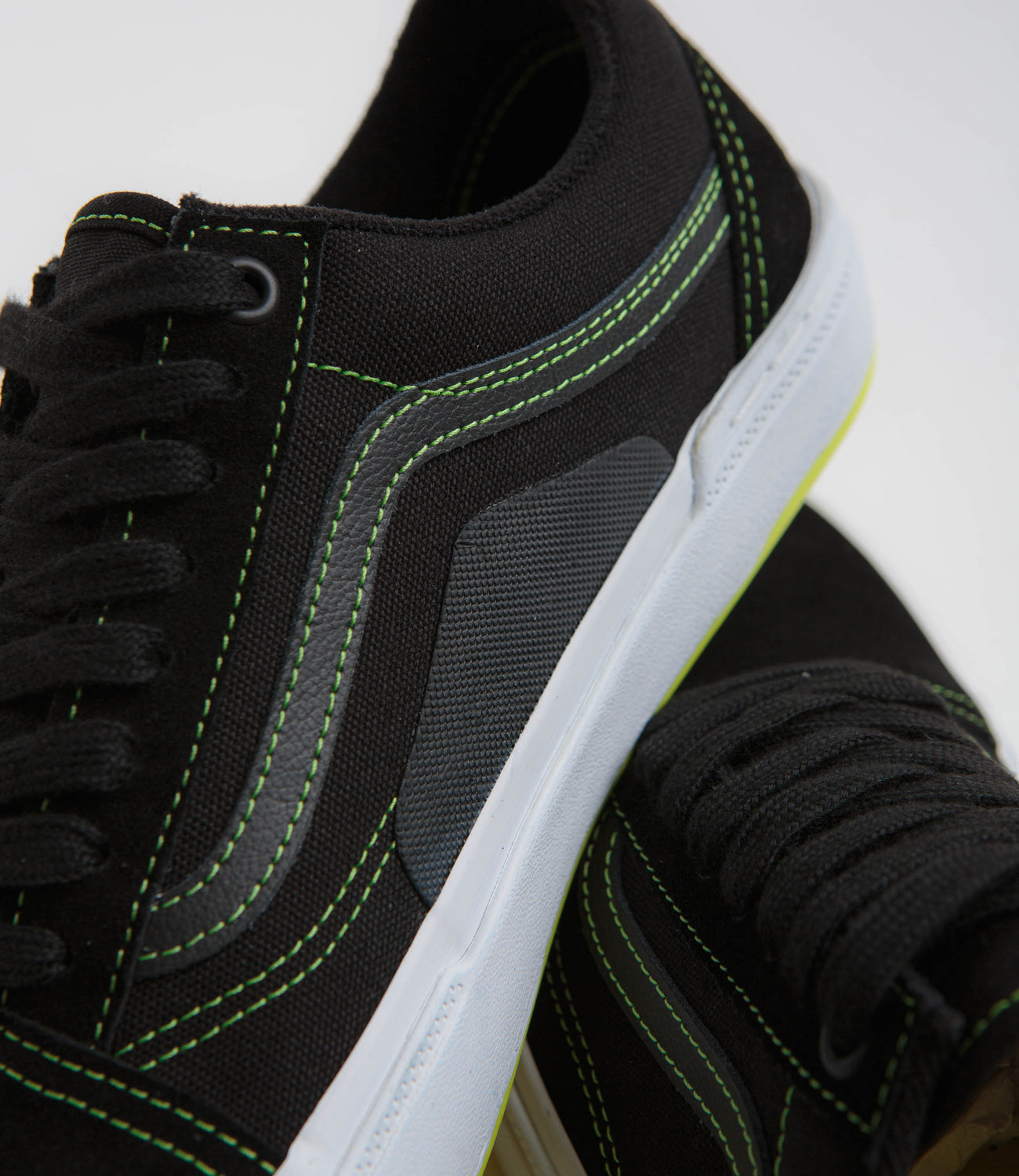 Vans BMX Old Skool Shoes Black Neon Yellow Flatspot