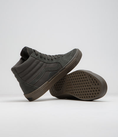 Vans BMX Sk8-Hi Shoes in Dark Grey and Gum