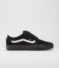 Vans Chukka Sidestripe Shoes in Black and Black / White