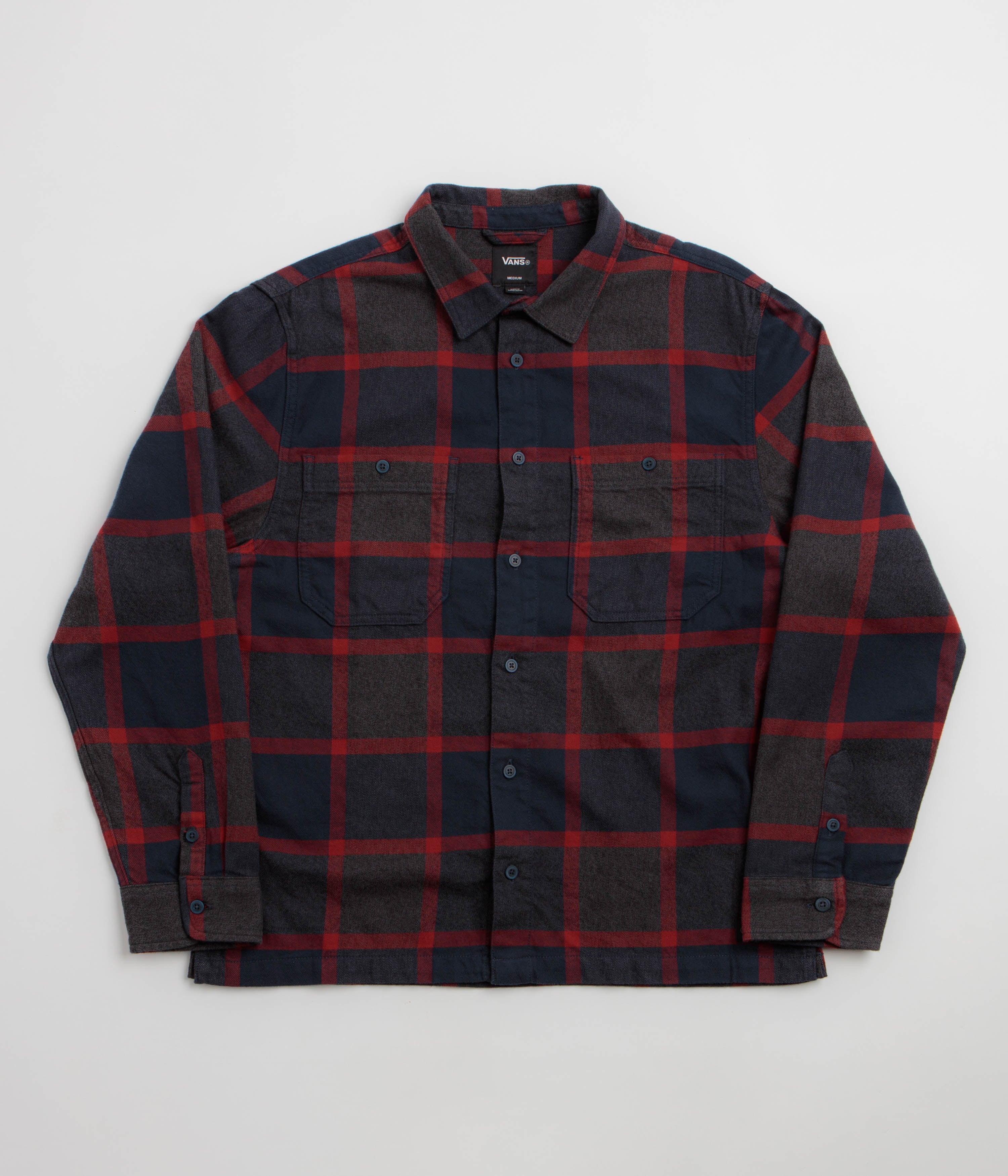 Vans Larkspur Plaid Flannel Shirt - Parisian Night / Poppy Ember