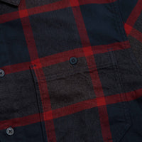 Vans Larkspur Plaid Flannel Shirt - Parisian Night / Poppy Ember thumbnail