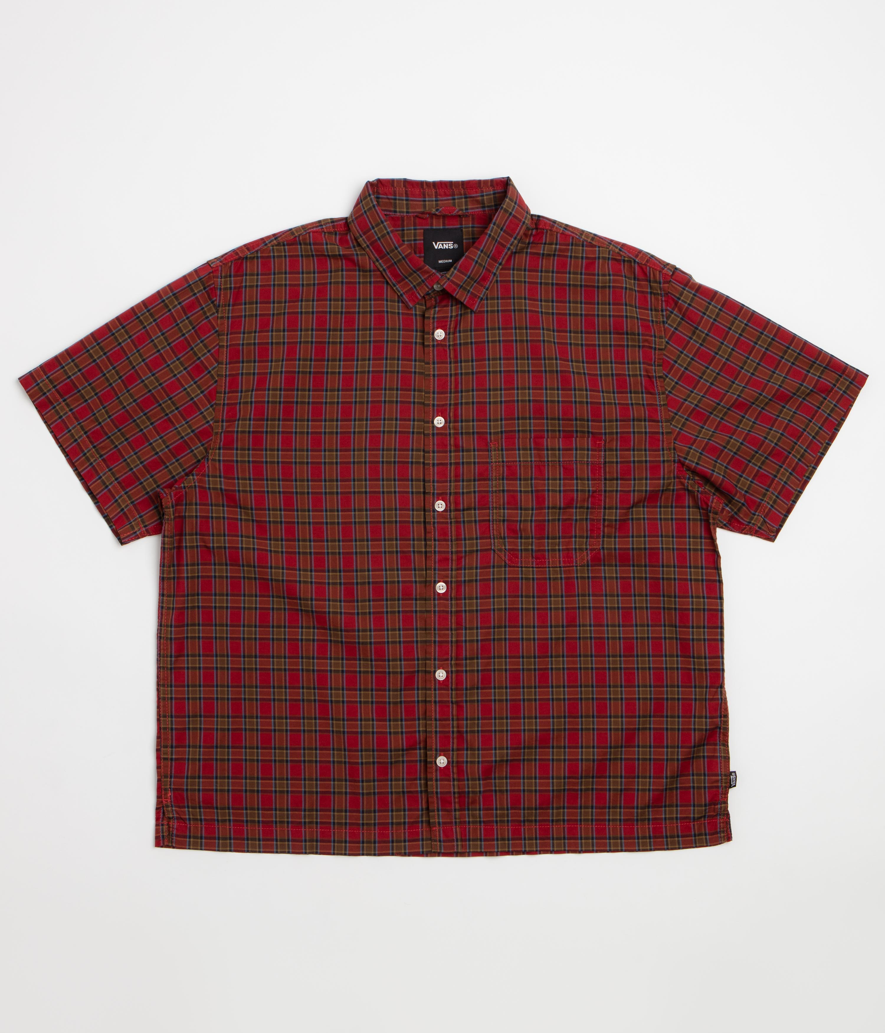 Vans Larkspur Timber Short Sleeve Shirt - Poppy Ember
