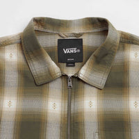 Vans Larkspur Zip Plaid Flannel Shirt - Mossy Olive thumbnail