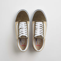 Vans Old Skool Shoes - Dark Olive / White thumbnail