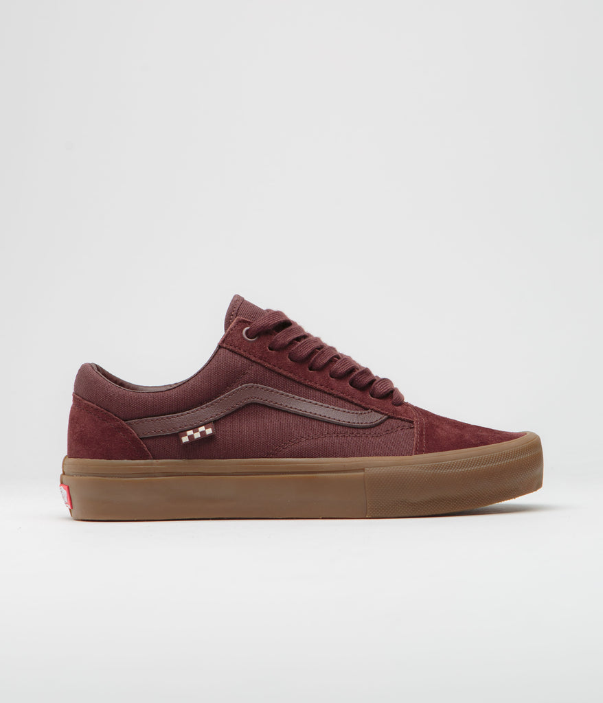 Vans Old Skool Shoes - Dark Red / Gum