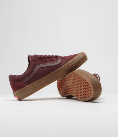 Vans Old Skool Shoes - Dark Red / Gum