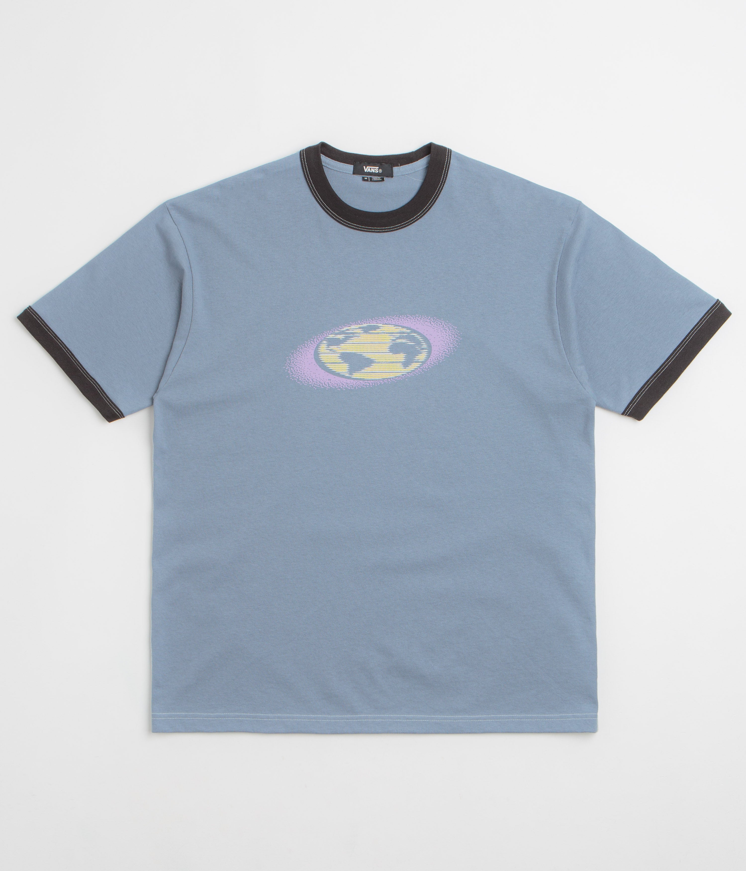 Vans Pixel Globe T-Shirt - Glacial Slate