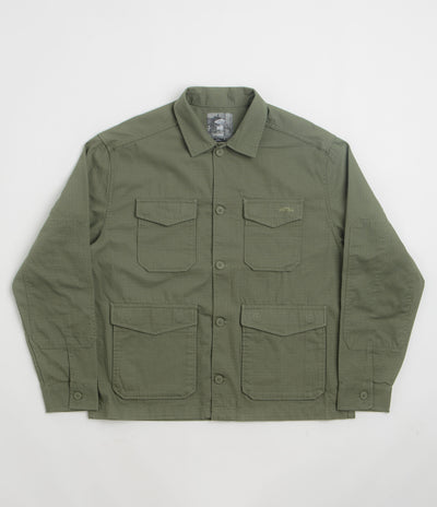 Vans Skate Atiba Haze Military Overshirt in Pine Forest