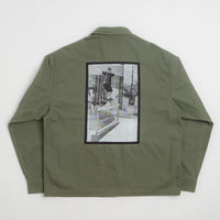 Vans Skate Atiba Haze Military Overshirt in Pine Forest thumbnail