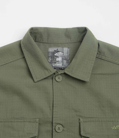 Vans Skate Atiba Haze Military Overshirt in Pine Forest