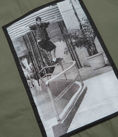 Vans Skate Atiba Haze Military Overshirt in Pine Forest