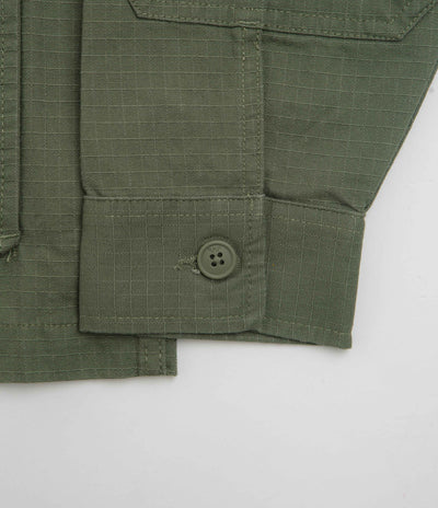 Vans Skate Atiba Haze Military Overshirt in Pine Forest