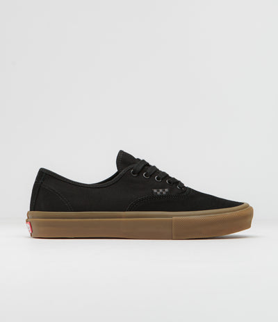 Vans Skate Authentic Shoes - Black / Black / Gum