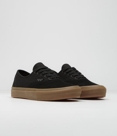 Vans Skate Authentic Shoes - Black / Black / Gum