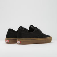 Vans Skate Authentic Shoes - Black / Black / Gum thumbnail