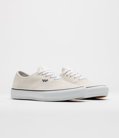 Vans Skate Authentic Shoes - White / Gunmetal