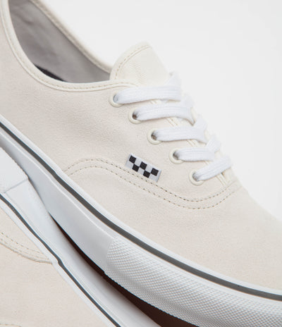 Vans Skate Authentic Shoes - White / Gunmetal