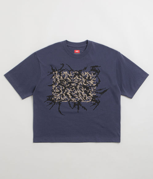Vans Skate Blurred Camo Cropped T-Shirt - Deep Twilight