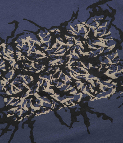 Vans Skate Blurred Camo Cropped T-Shirt - Deep Twilight