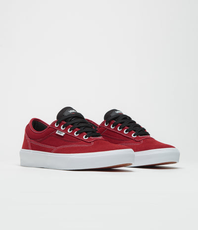 Vans Skate Curren Caples Shoes in Red and White