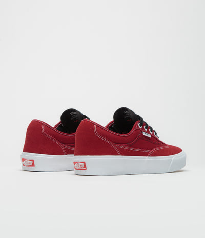 Vans Skate Curren Caples Shoes in Red and White