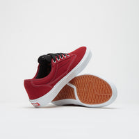 Vans Skate Curren Caples Shoes in Red and White thumbnail